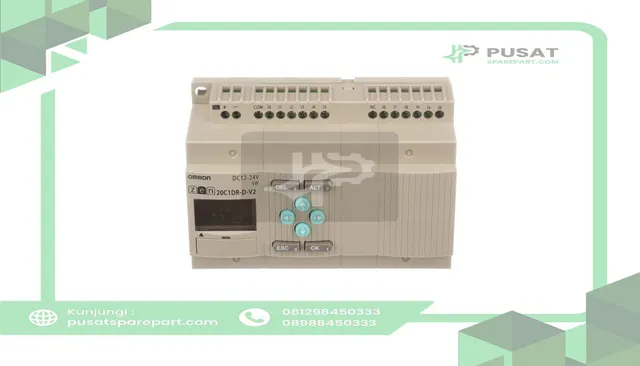 Omron Automation ZEN-20C1DR-D-V2 Controller, CPU, 12 Inputs, 8 Outputs, DC Input, Relay Output, DC Power Supply - gambar 3