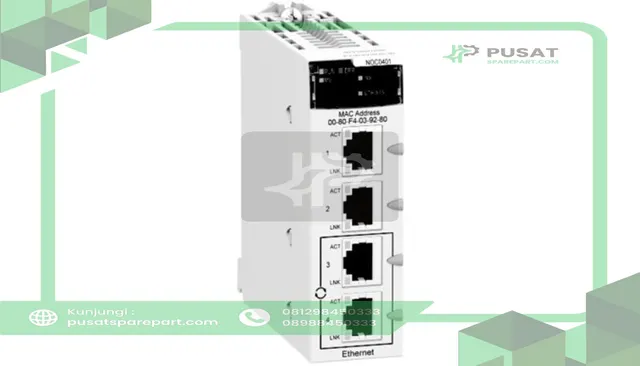 Schneider Electric BMXNOC0401 Ethernet Communication Module, Modicon M340, Version 2.0, Revision 01