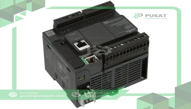 Schneider Electric TM221CE24R Controller, Logic, 24 I/O, 100-240VAC Supply, Relay NO (Ethernet), Modicon M221