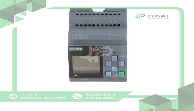 Siemens 6ED10521MD080BA0 PLC, Logic Controller, 12/24V DC/Relay, 8 DI (4AI)/4 DO, Ethernet, Logo 8 Series