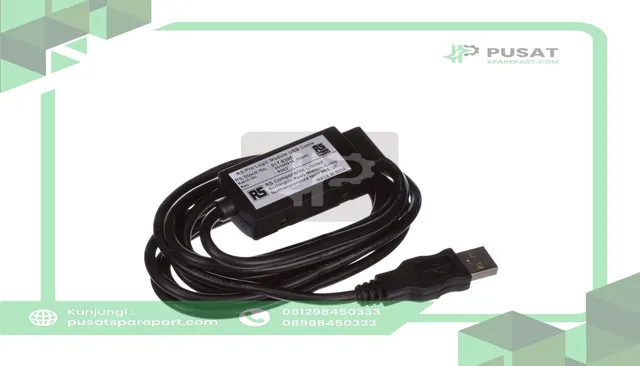 RS PRO 9176395 PLC Accessory, USB Cable for Use with Logic Module, Plug-In Termination, Black