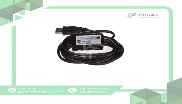 RS PRO 9176395 PLC Accessory, USB Cable for Use with Logic Module, Plug-In Termination, Black - gambar 4