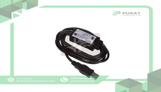 RS PRO 9176395 PLC Accessory, USB Cable for Use with Logic Module, Plug-In Termination, Black - gambar 5