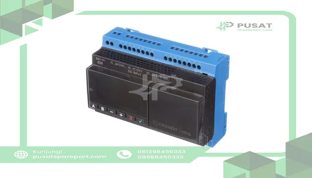 Crouzet 88981103 nanoPLC, Local, B26, 24VDC, 16In, 10Out, Glossy Black, em4 Series - gambar 5