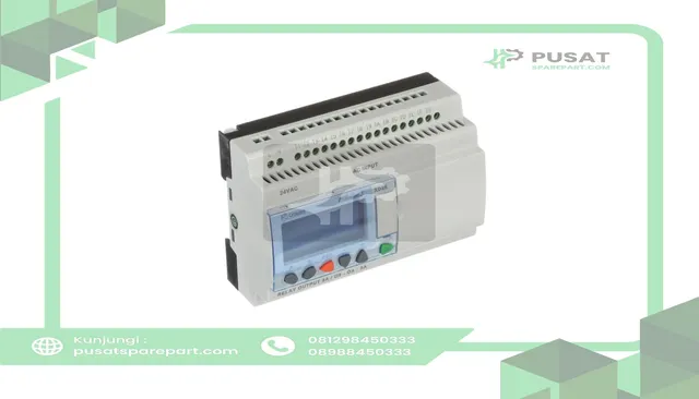 Crouzet 88974164 Controller, PLC, Sup-V 24AC, 16 Digital In, 10 Relay Out, Panel Mnt, IP20, IP40 - gambar 2