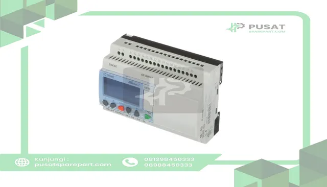 Crouzet 88974164 Controller, PLC, Sup-V 24AC, 16 Digital In, 10 Relay Out, Panel Mnt, IP20, IP40 - gambar 5