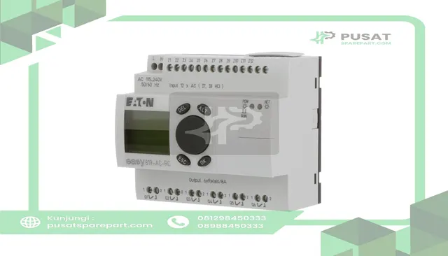 Eaton - Cutler Hammer EASY819-AC-RC Logic Module w/Display, EasyNet, 12 In, 6 Relay Output, easy800 Series