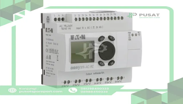 Eaton - Cutler Hammer EASY819-AC-RC Logic Module w/Display, EasyNet, 12 In, 6 Relay Output, easy800 Series - gambar 5