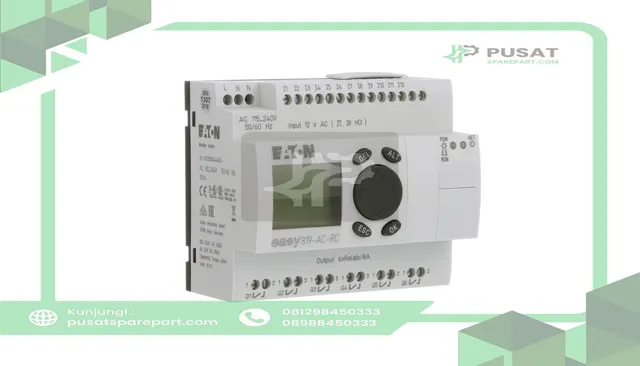 Eaton - Cutler Hammer EASY819-AC-RC Logic Module w/Display, EasyNet, 12 In, 6 Relay Output, easy800 Series - gambar 2