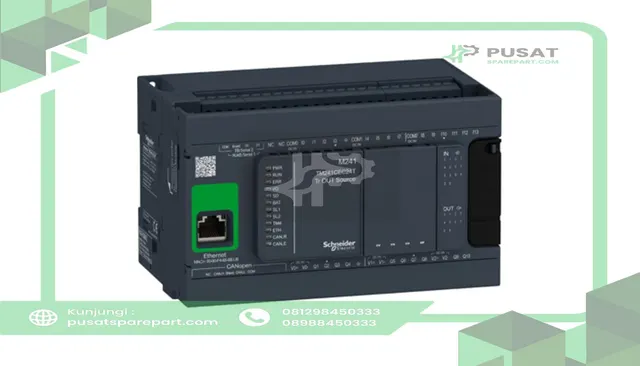 Schneider Electric TM241CEC24T Controller, Logic, 24IO, Transistor PNP, Ethernet, CAN Master, Modicon M241