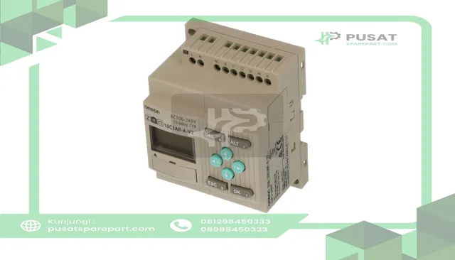 Omron Automation ZEN-10C3AR-A-V2 Controller, CPU, 6 Inputs, 4 Outputs, 100-240VAC, LCD Display, Non-Expandable - gambar 5