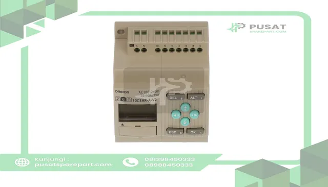 Omron Automation ZEN-10C3AR-A-V2 Controller, CPU, 6 Inputs, 4 Outputs, 100-240VAC, LCD Display, Non-Expandable - gambar 3