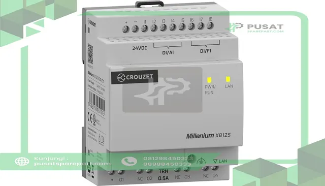 Crouzet MXB12SD1ET PLC Without Display, 8 DI 4 SSO, 24 VDC, Millenium Series