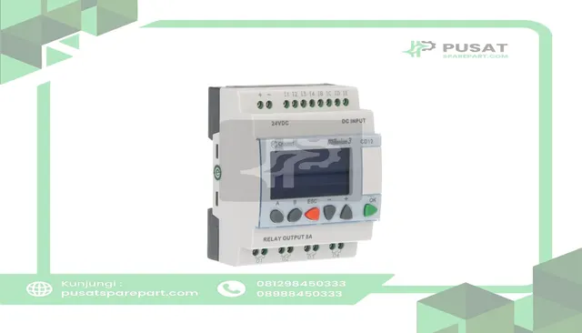 Crouzet 88974041 Controller,PLC,Sup-V 24DC,8 Analog/Digital In,4 Relay Out,Panel Mnt,IP20, IP40 - gambar 2
