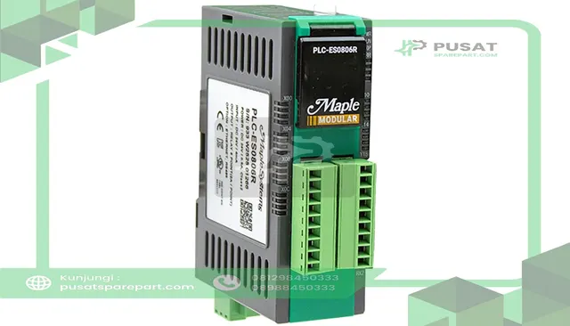 Maple Systems PLC-ES0806R Modular PLC - 8 DI, 6 DO Relay, 2 CH HSC, up to 11 IO modules