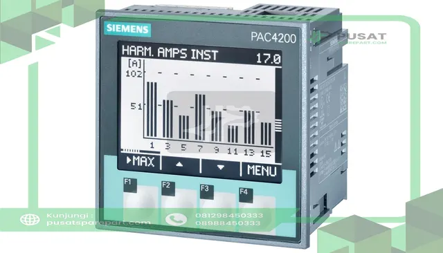 Siemens 7KM42111BA003AA0 Measuring Device, LCD, 500V, 289V, 5A, 3-Phase, Modbus TCP