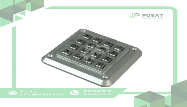 Storm Interface 1K16T103 Keypad;Anti-Vandal;16 Key;Telephone;Chromed Die-Cast Zinc;IP65;Permanent Legends - gambar 2