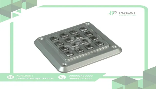Storm Interface 1K16T103 Keypad;Anti-Vandal;16 Key;Telephone;Chromed Die-Cast Zinc;IP65;Permanent Legends - gambar 3