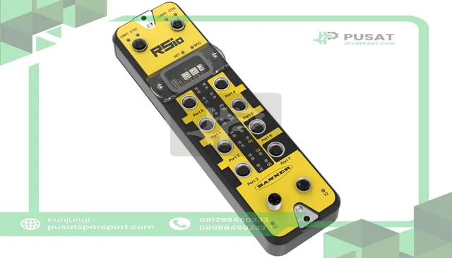 Banner Engineering RSIO-L5-6SI2SO-C RSIO Remote Safe I/O: CIP Safety, 6 Safety Inputs w/ISD, 2 OSSD Safety Outputs