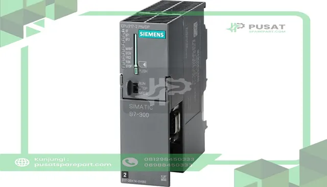Siemens 6ES73172EK140AB0 PLC, 8 Analog I/O, 8 Digital I/O, Ethernet RJ45 Port, 1MB, Simatic S7-300 Series