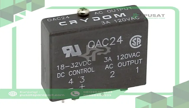 Sensata - Crydom OAC24 Module, AC Output, Digital, Black, 24 VDC, 10 mAdc (Typ.), 2.5 mA (RMS), 3 A