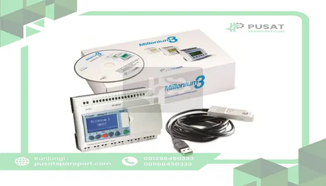 Crouzet 88974085 PLC, Starter Kit, Millenium 3, Extendable Controller, 100-240VAC, Software,USB C