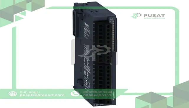 Schneider Electric TM3DQ16U Module, 16 Outputs, Discrete, 24VDC, 300mA Output, Transistor NPN, Modicon Tm3