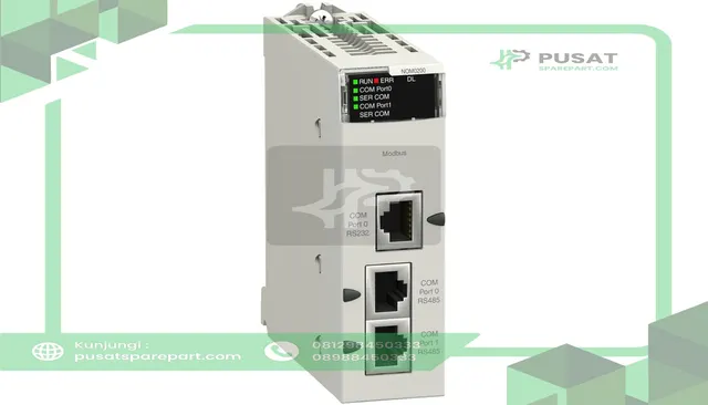 Schneider Electric BMXNOM0200 PLC Serial Link Module, 2 RS485/232, 1 RS485, Modicon Series