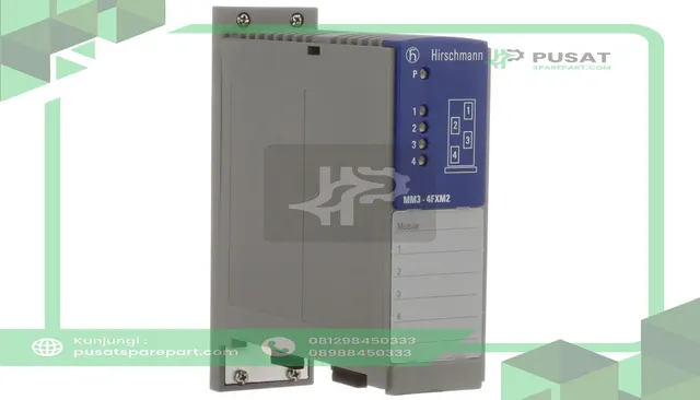 Hirschmann MM3-4FXM2 Media Module, 4X 100 MBPS MM SC Ports, Din Rail, Ethernet, Fiber, MM Series - gambar 4