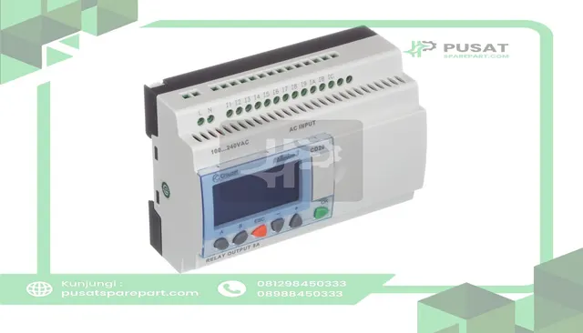 Crouzet 88974053 Controller,PLC,Sup-V 100-240AC,12 Digital In,8 Relay Out,DIN Rail/Panel Mnt