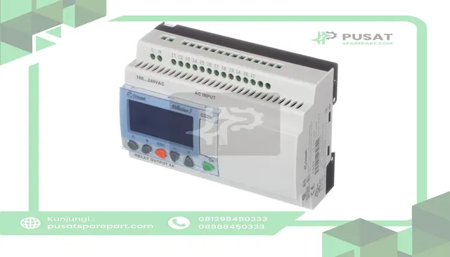 Crouzet 88974053 Controller,PLC,Sup-V 100-240AC,12 Digital In,8 Relay Out,DIN Rail/Panel Mnt - gambar 5