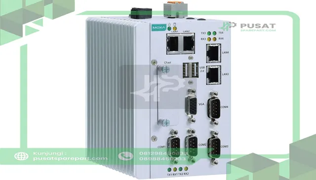 Moxa MC-1122-E4-TPM-T-US X86 Embedded Computer,Intel Atom E3845,4GB RAM,Mini PCIe,12 to 36VDC,-40 to 70C