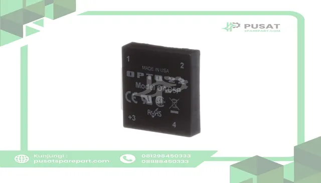 Opto 22 OAC5P PLC I/O Module 1 x I/O, 3 A 12 - 140 V ac, 35.81 x 38.35 x 9.4 mm - gambar 5
