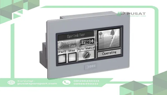 IDEC Corporation FT1A-M14KA-W PLC/Touch HMI,24VDC,3.7 STN Mnchrm,14 I/O,Source In,Trnsistr Sink Out,Gray Bezel