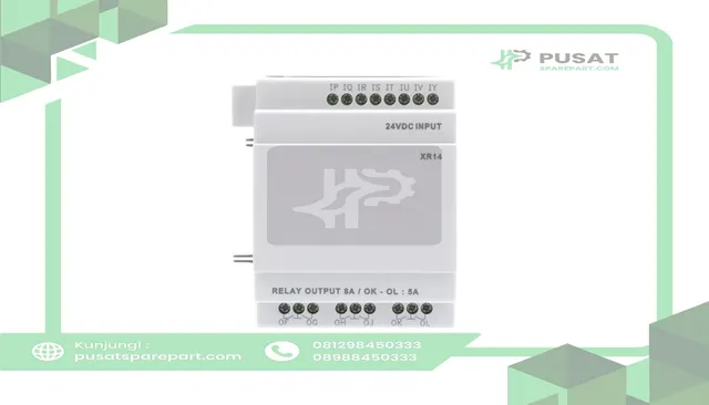 Crouzet 88970231 I/O Extension Module, XR14, 24VDC, 8 Input, 6 Relay Output - gambar 2