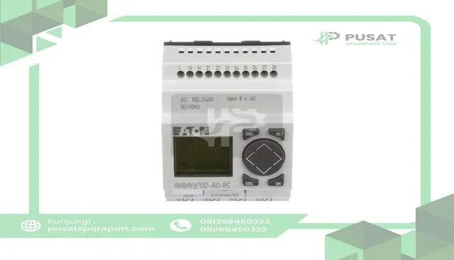Eaton - Cutler Hammer EASY512-AC-RC Smart Relay, EZ-500, 12 I/O-8 In, AC, 4 Out, Clock and Display, easy500 Series
