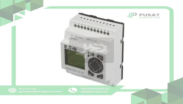 Eaton - Cutler Hammer EASY512-AC-RC Smart Relay, EZ-500, 12 I/O-8 In, AC, 4 Out, Clock and Display, easy500 Series - gambar 2