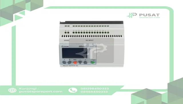 Crouzet 88974051 Controller,PLC,Sup-V 24DC,12 Analog/Digital In,8 Relay Out,Panel Mnt,Screw - gambar 2