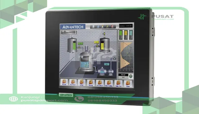 Advantech WOP-208K-NAE HMI Display, 8 in LCD, 3 x Serial, Ethernet, 2 x USB, 64 MB, WOP-200K Series