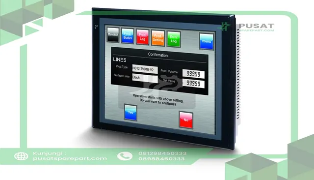 Omron Automation NS12-TS01B-V2 Industrial Monitor, Color LCD TFT Touchscreen, 12.1 800 x 600, NS Series