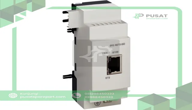 Telemecanique Sensors SR3NET01BD Module, Ethernet Communication, for Zelio Logic SR3, 24VDC, Zelio SR3 Series