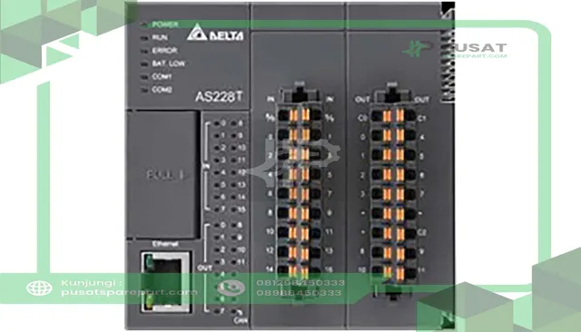 Delta Electronics AS228T-A CPU,NPN out put,1xEthernet,2xRS-485 ports,1xUSB port,1xMicro SD interface,CAN