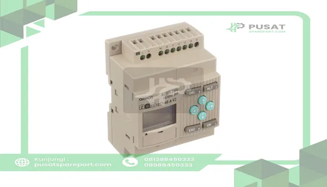 Omron Automation ZEN-10C1AR-A-V2 Controller, CPU, 6 Inputs and 4 Outputs, AC Input, Relay Output, AC Power Supply