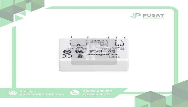 Sensata - Crydom SM-IDC5 Module,Input,Digital,3.3 to 32,Sup-V 5VDC,16mA Cur-In,SM Series Series,PCB Mnt - gambar 3