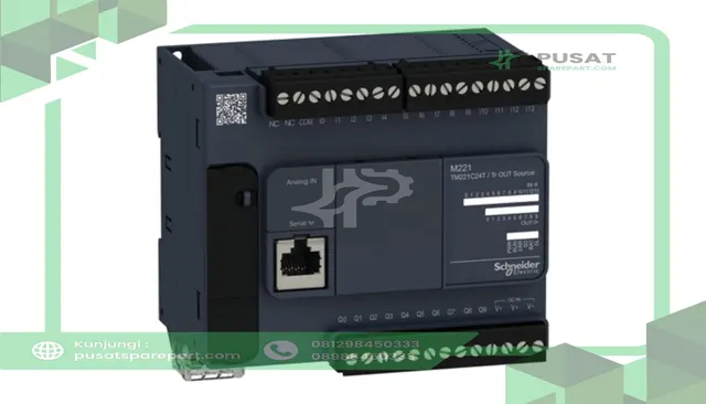 Schneider Electric TM221C24T Controller, Logic, 24 I/O, 24 VDC Supply, Transistor PNP Output, Modicon M221