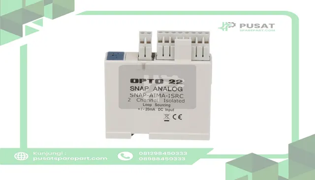 Opto 22 SNAP-AIMA-ISRC I/O Module, 5 VDC @ 170 mA, 2 Channels, 10 ms, 200 Ohms, 0 to degC