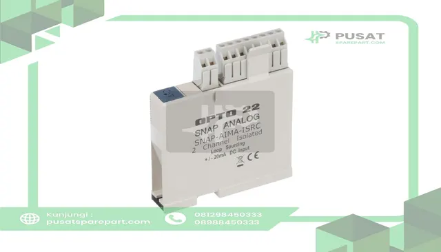 Opto 22 SNAP-AIMA-ISRC I/O Module, 5 VDC @ 170 mA, 2 Channels, 10 ms, 200 Ohms, 0 to degC - gambar 3