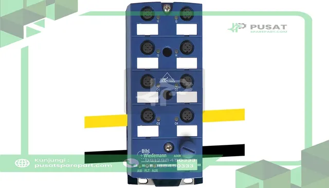 Bihl+Wiedemann BWU4399 ASi Digital I/O Module, IP67, M12, 4I/4O, 5 Poles