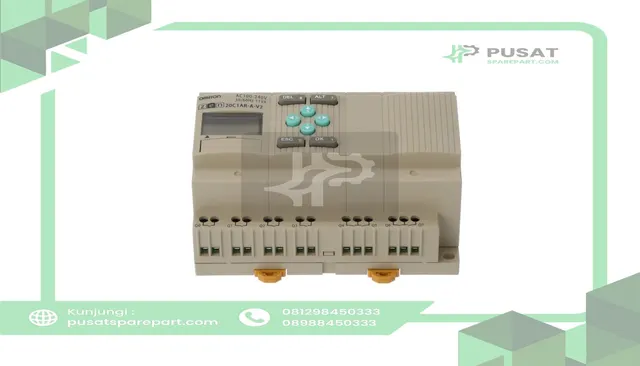 Omron Automation ZEN-20C1AR-A-V2 Controller, CPU, 12 Inputs, 8 Outputs, AC Input, Relay Output, AC Power Supply - gambar 3