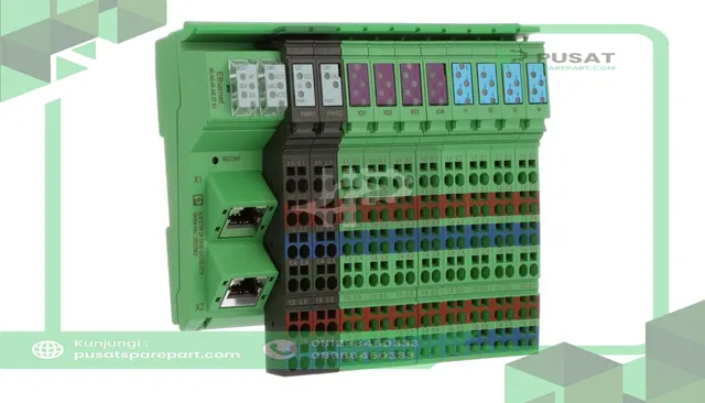 Phoenix Contact 2832962 PLC I/O Module ILB ETH 32 x I/O; 500 mA24 V dc; 141 x 156 x 55 mm Inline Series - gambar 4